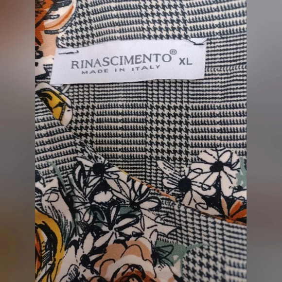 Rinascimento EUC Midi Floral Bell Sleeved Dress Size XL - Picture 11 of 12